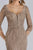 Feriani Couture 26300 - Quarter Sleeve Sequin Formal Dress Mother of the Bride Dresses 14 / Taupe