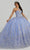 Fiesta Gowns 56481 - 3-Way Tulle-Strapped Ballgown Ball Gowns 0 / Periwinkle/Silver