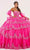 Fiesta Gowns 56497 - Floral Corset Strapless Ballgown Ball Gowns 0 / Fuchsia