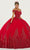 Fiesta Gowns 56501 - Beaded Off-Shoulder Ballgown Ball Gowns 0 / Red