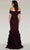 Gia Franco 12365 - Off-Shoulder Foldover Detailed Evening Dress Evening Dresses 14 / Cranberry