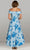 Gia Franco 12413 - Floral Print Off Shoulder Evening Dress Prom Dresses