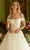 GLS by Gloria Bridal GL3604 - Scalloped Off Shoulder Bridal Gown Special Occasion Dress