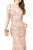 GLS by Gloria GL2889 - Glitter Mesh V-Neck Evening Gown Pageant Dresses XL / Dusty Rose