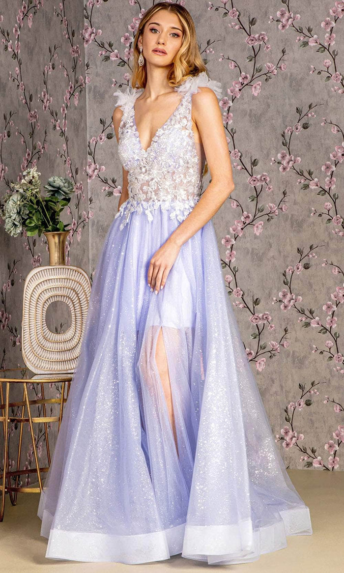 GLS by Gloria GL3393 - Sleeveless A-Line Prom Gown Prom Dresses XS / Lilac