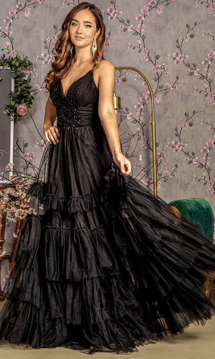 GLS by Gloria GL3452 - Sweetheart Empire Evening Dress Special Occasion Dress XS / Black