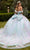 GLS by Gloria GL3523 - Floral Detailed Ballgown Special Occasion Dress