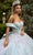 GLS by Gloria GL3523 - Floral Detailed Ballgown Special Occasion Dress