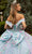 GLS by Gloria GL3523 - Floral Detailed Ballgown Special Occasion Dress