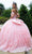 GLS by Gloria GL3526 - Floral Textured Ballgown Special Occasion Dress