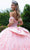 GLS by Gloria GL3526 - Floral Textured Ballgown Special Occasion Dress