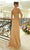 GLS by Gloria GL3562 - Sheer Sleeve Beaded Applique Formal Dress Special Occasion Dress