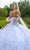 GLS by Gloria GL3571 - Off Shoulder Watteau Train Ballgown Special Occasion Dress