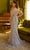 GLS by Gloria GL3593 - Illusion Neckline Beaded Bodice Prom Dress Special Occasion Dress