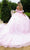 GLS by Gloria GL3608 - Off Shoulder 3D Butterfly Applique Ballgown Special Occasion Dress