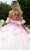 GLS by Gloria GL3608 - Off Shoulder 3D Butterfly Applique Ballgown Special Occasion Dress