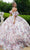 GLS by Gloria GL3609 - Plunging V-Neck Ruffle Floral Ballgown Special Occasion Dress