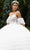 GLS by Gloria GL3610 - Plunging Neckline Tiered Ruffle Ballgown Special Occasion Dress