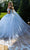 GLS by Gloria GL3611 - Sweetheart Floral Appliqued Ballgown with Cape Special Occasion Dress