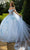 GLS by Gloria GL3611 - Sweetheart Floral Appliqued Ballgown with Cape Special Occasion Dress