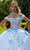 GLS by Gloria GL3611 - Sweetheart Floral Appliqued Ballgown with Cape Special Occasion Dress