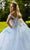 GLS by Gloria GL3611 - Sweetheart Floral Appliqued Ballgown with Cape Special Occasion Dress