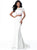 High Neck Mermaid Prom Dress 51834 Prom Dresses 00 / Ivory/Pink