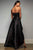 Hynes Park - Beaded Strapless Overskirt Evening Dress M345 CCSALE 12 / Black