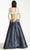 Hynes Park M408 - Off Shoulder Seamed Prom Gown Evening Dresses