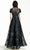 Hynes Park M442 - Floral Appliqued A-Line Prom Gown Evening Dresses