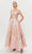 Hynes Park M563 - Printed Off-Shoulder Prom Gown Prom Dresses