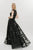 Hynes Park M645 - Sequin Embroidered Illusion Ball Gown Ball Gowns