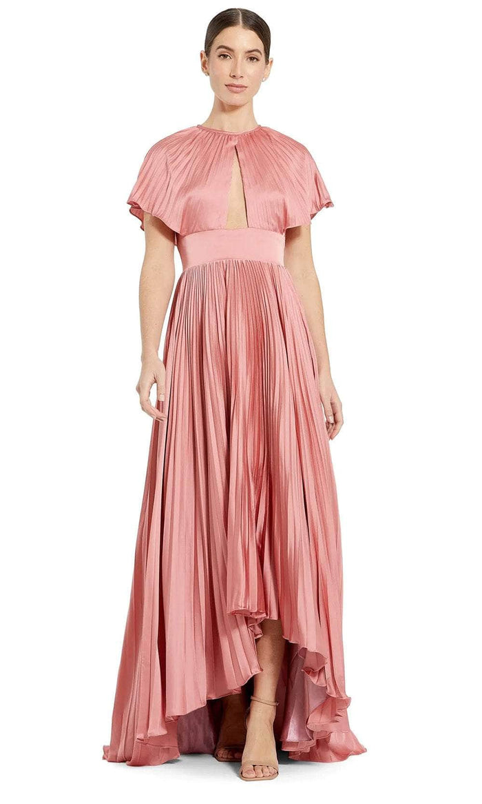 Ieena Duggal 11637 - Short Sleeve Cutout Evening Dress Mother of the Bride Dresses 2 / Dusty Rose