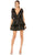 Ieena Duggal 11657 - Tiered Cocktail Dress Cocktail Dresses 0 / Black