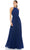 Ieena Duggal 12496 - Halter Pleated Chiffon Gown Prom Dresses