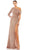 Ieena Duggal 26571 - Sequined Sheath Evening Gown Evening Dresses 0 / Copper