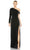 Ieena Duggal 26726 - Asymmetrical Evening Gown Evening Dresses 0 / Black