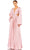 Ieena Duggal 26737 - V-Neck A-Line Gown Mother of the Bride Dresses 0 / Pink