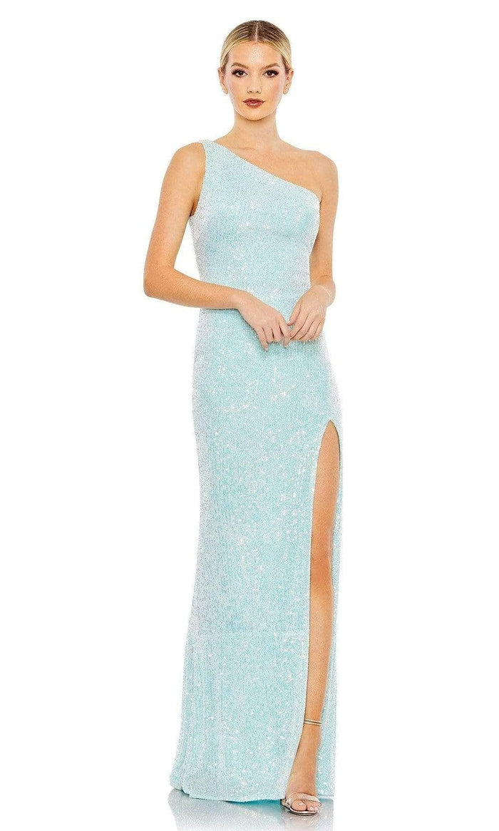 Ieena Duggal 26990 - Sheath Gown Prom Dresses 0 / Ice Blue