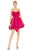 Ieena Duggal 27040 - Draped Bubble Cocktail Dress Cocktail Dresses 0 / Fuchsia