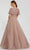 Ieena Duggal 30776 - Pleated Bodice Flutter Sleeve Evening Dress Mother of the Bride Dresses