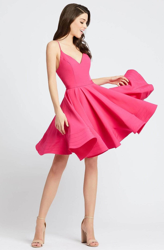 Ieena Duggal - 48775I Cocktail Dress Cocktail Dresses 0 / Hot Pink