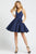 Ieena Duggal - 48775I Cocktail Dress Cocktail Dresses 0 / Navy