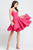 Ieena Duggal - 48775I V Back Cocktail Dress Cocktail Dresses 0 / Hot Pink