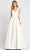 Ieena Duggal - 48924 Sleeveless V-Neck Prom Gown Evening Dresses