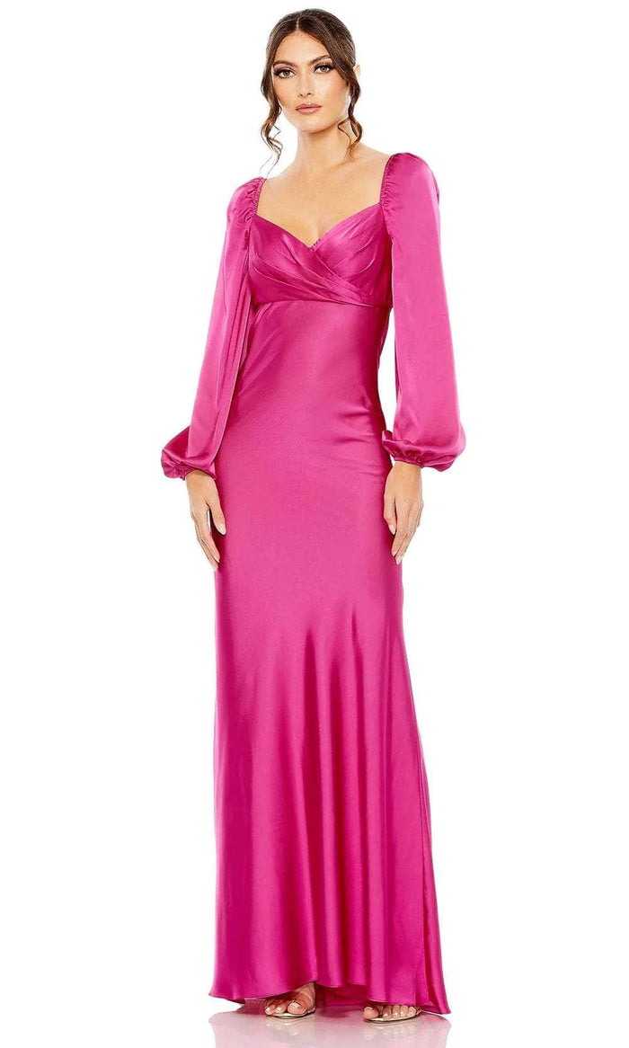 Ieena Duggal 495191 - Charmeuse Gown Mother of the Bride Dresses 0 / Magenta