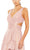 Ieena Duggal 49526 - Ruffled High Low Evening Dress Evening Dresses 14 / Rose/Gold