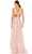 Ieena Duggal 49526 - Ruffled High Low Evening Dress Evening Dresses 14 / Rose/Gold