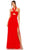 Ieena Duggal 55898 - A-Line Evening Gown Evening Dresses 0 / Red