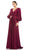 Ieena Duggal - 67847 Bishop Sleeve Mother of the Groom Gown Mother of the Bride Dresses 2 / Wine